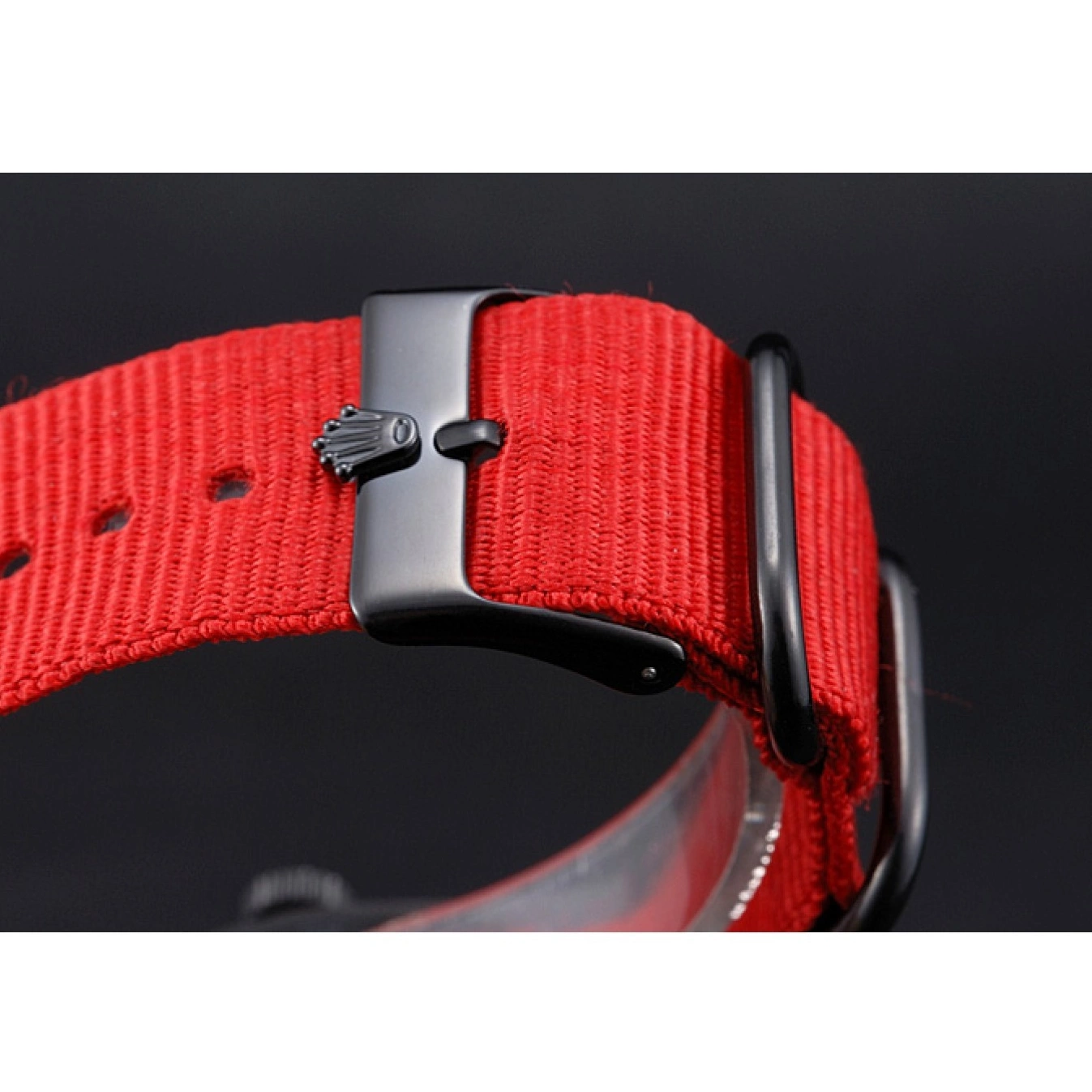 Aaa replica watch Red Milgauss Strap 622002 Bamford Rolex Nylon 0823
